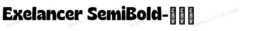Exelancer SemiBold字体转换 Exelancer SemiBold字体转换